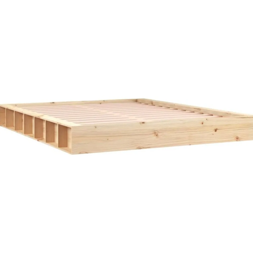 vidaXL Bedframe massief hout 200x200 cm