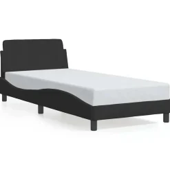 vidaXL Bedframe met hoofdeinde "Dover" 80x200 cm fluweel zwart