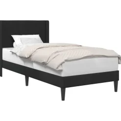 vidaXL Bedframe met hoofdeinde Zwart 80 x 200 cm Fluweel