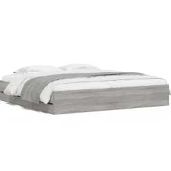 vidaXL Bedframe met lades bewerkt hout grijs sonoma eiken 200x200 cm
