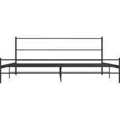vidaXL Bedframe metaal zwart 180x200 cm