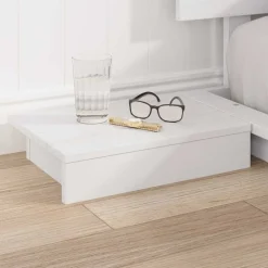 vidaXL Bedframe Wit 200 x 200 cm Hout