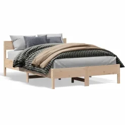 vidaXL Bedframe zonder matras massief grenenhout 160x200 cm