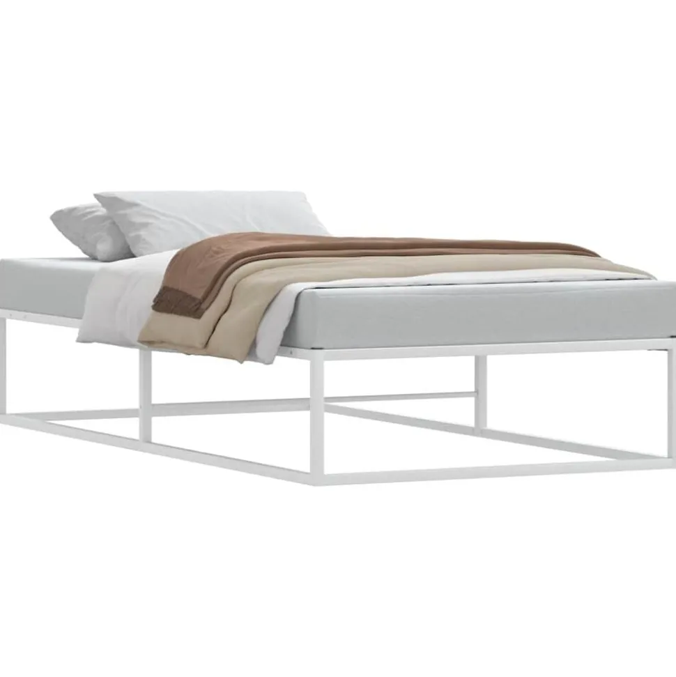vidaXL Bedframe zonder matras 90x200 cm wit