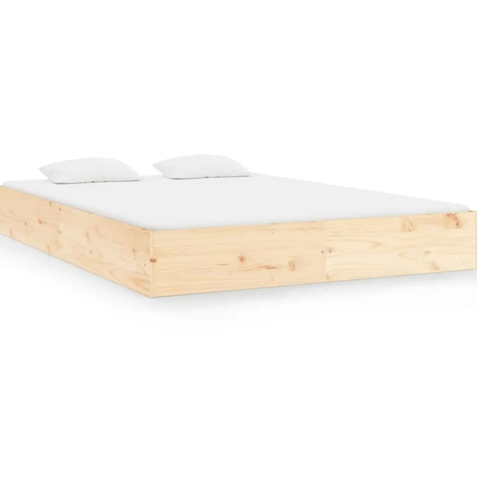 vidaXL Bedframe zonder matras massief hout 200x200 cm