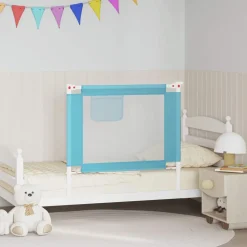 vidaXL Bedhekje peuter 90x25 cm stof blauw