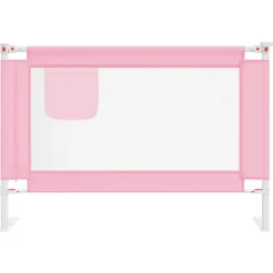 vidaXL Bedhekje peuter 100x25 cm stof roze