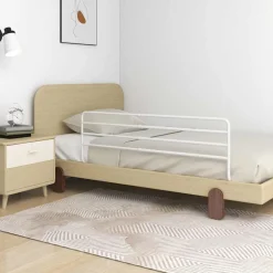 vidaXL Bedhekje peuter (76-137)x55 cm ijzer wit