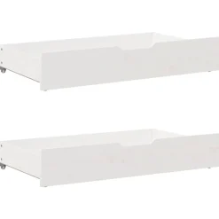 vidaXL Bedlades 2 st 95x55x17 cm massief grenenhout