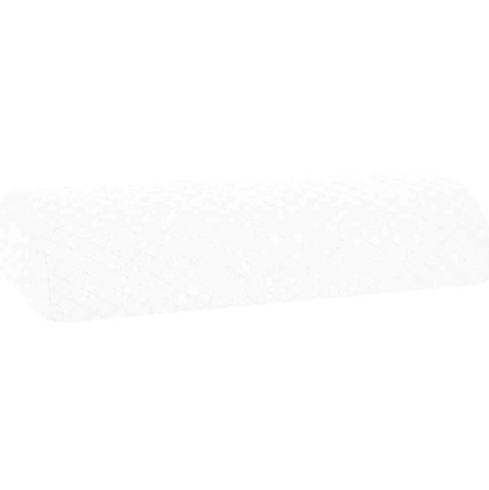 vidaXL Been Kussen Effen Wit 52 x 20 x 12 cm Traagschuim