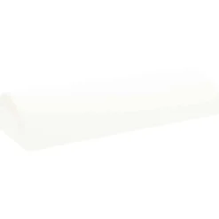 vidaXL Been Kussen Effen Wit 52 x 20 x 12 cm Traagschuim