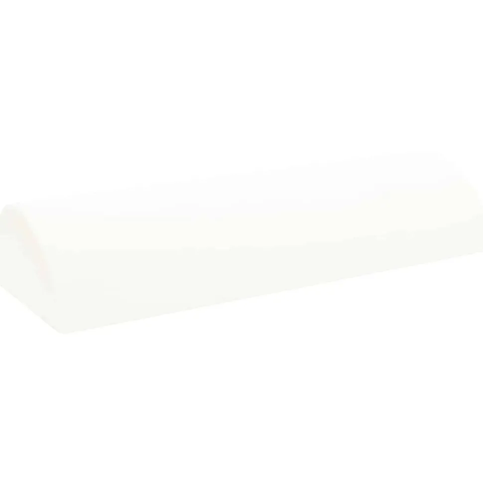 vidaXL Been Kussen Effen Wit 52 x 20 x 12 cm Traagschuim