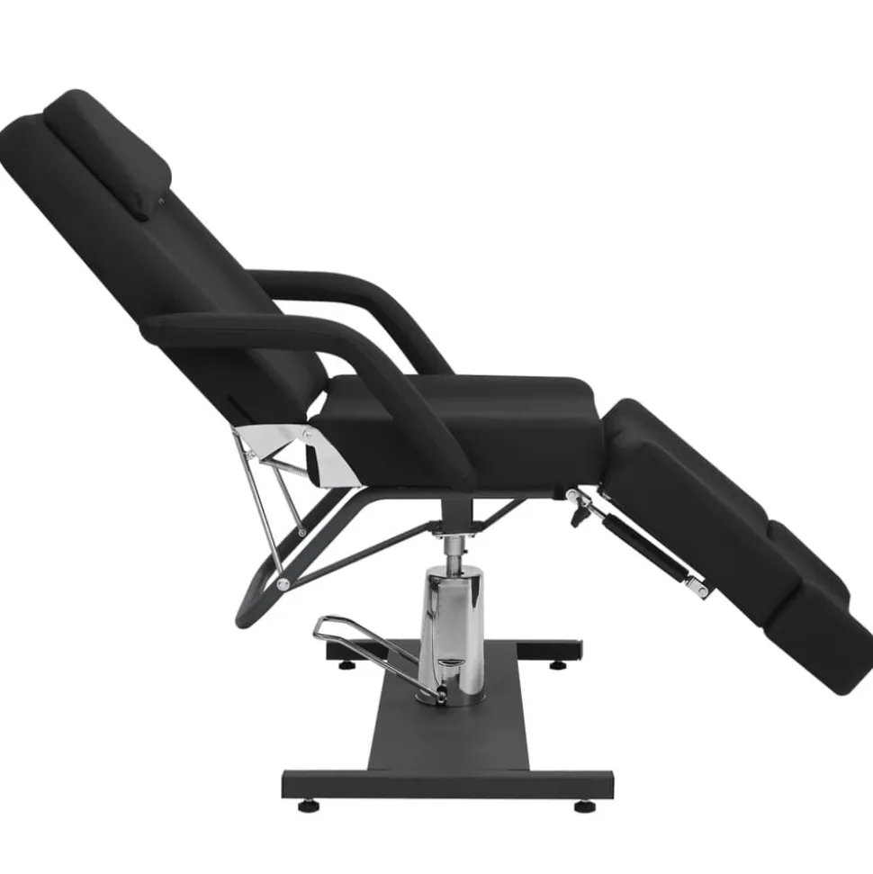 vidaXL Behandelstoel 180x62x78 cm kunstleer zwart
