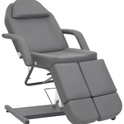 vidaXL Behandelstoel 180x62x78 cm kunstleer grijs