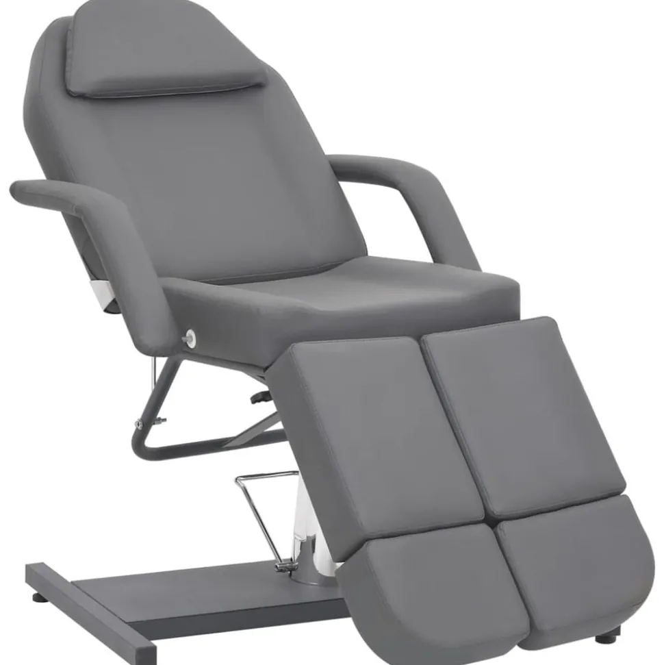 vidaXL Behandelstoel 180x62x78 cm kunstleer grijs