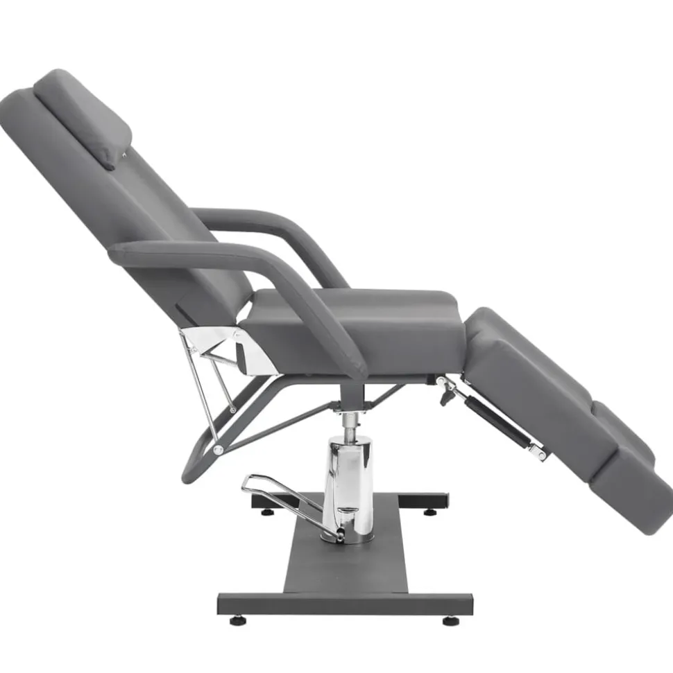 vidaXL Behandelstoel 180x62x78 cm kunstleer grijs