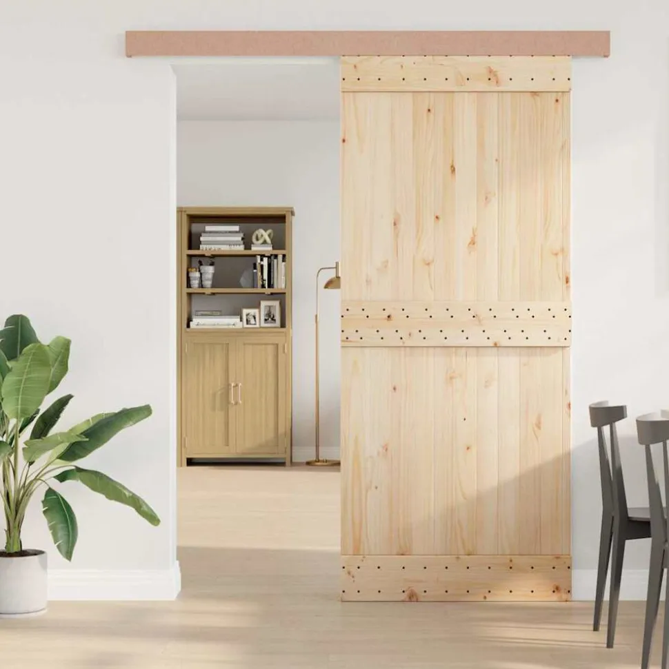 vidaXL Beslagset schuifdeur 183 cm aluminiumlegering zilverkleurig