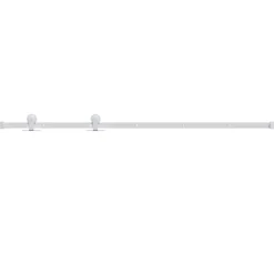 vidaXL Beslagset voor schuifdeur 183 cm staal wit