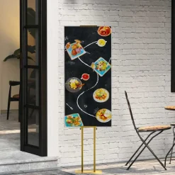 vidaXL Beurs Displays 2 pcs Goud 30 x 23,5 x 210 cm Staal