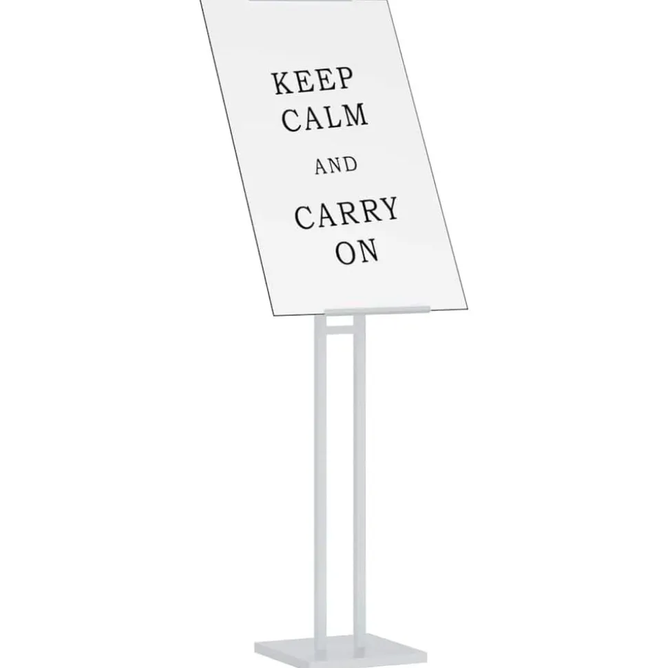 vidaXL Beurs Displays 2 pcs Wit 26,5 x 26,5 x 150 cm Staal