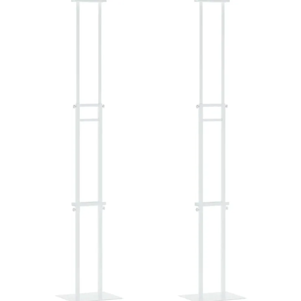 vidaXL Beurs Displays 2 pcs Wit 30 x 23,5 x 210 cm Staal