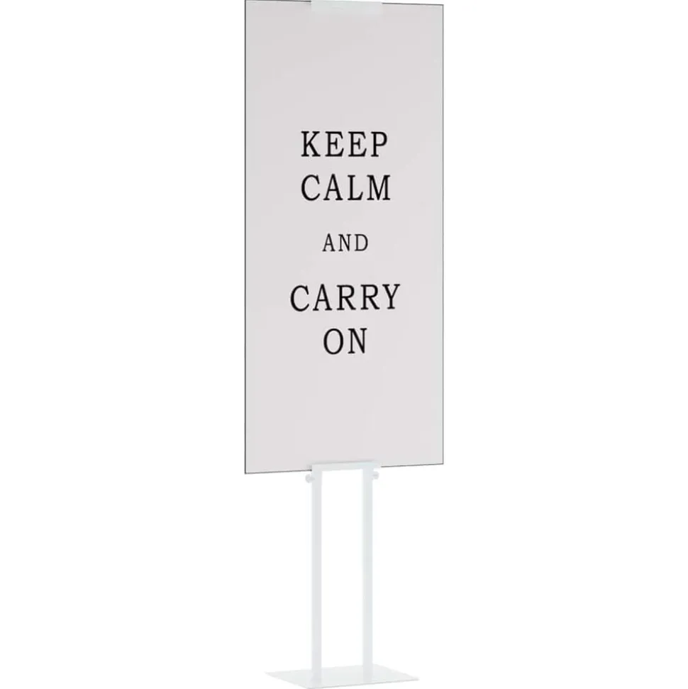 vidaXL Beurs Displays 2 pcs Wit 30 x 23,5 x 210 cm Staal