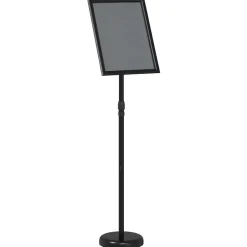 vidaXL Beurs Displays Zwart 25 x 25 x 125 cm Aluminium