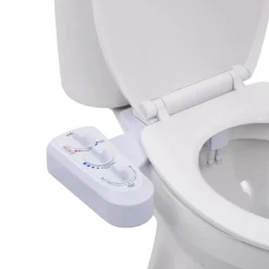 vidaXL Bidetaansluiting voor toiletbril met dubbel mondstuk