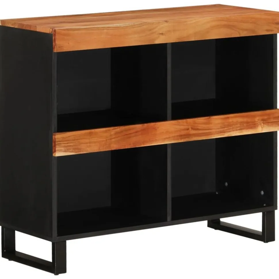 vidaXL Bijzetkast 85x33x75 cm massief acaciahout
