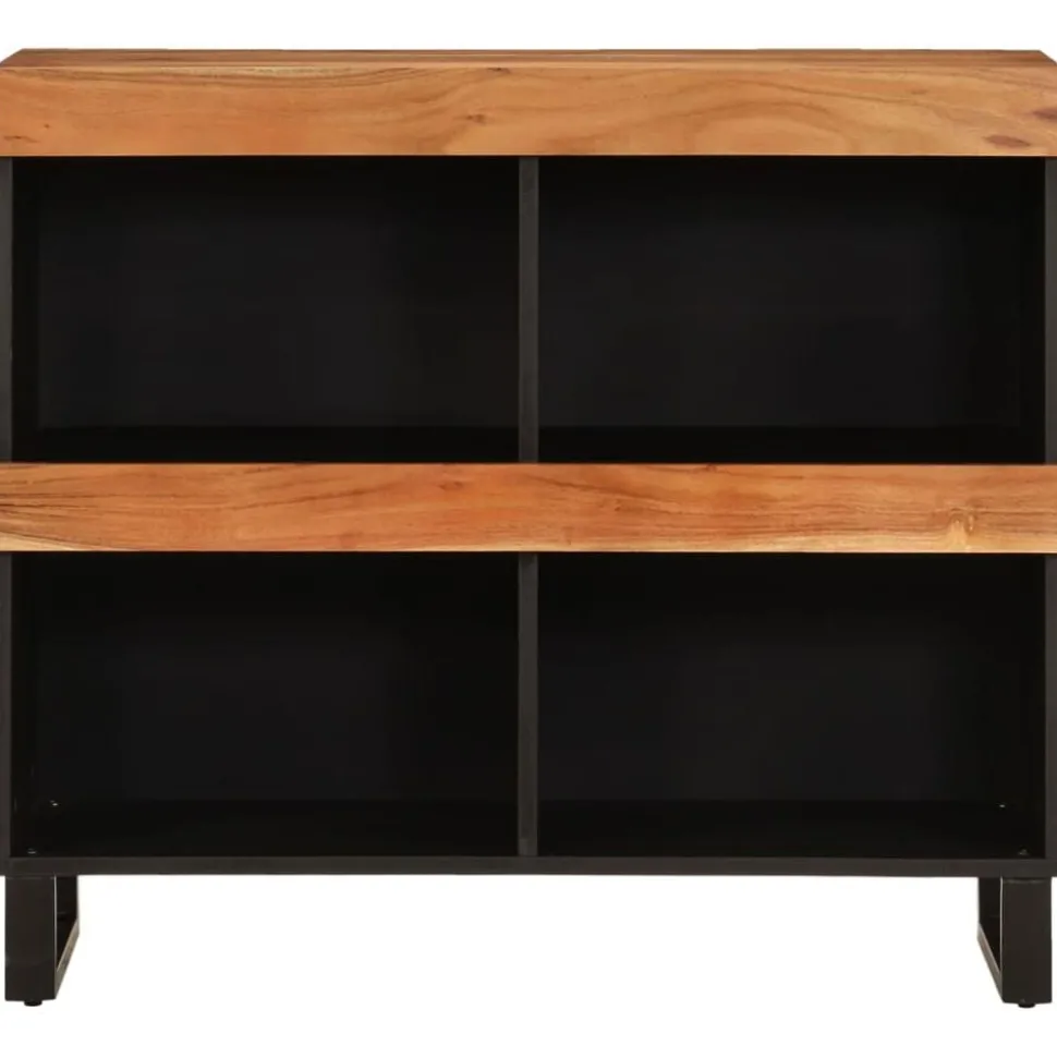 vidaXL Bijzetkast 85x33x75 cm massief acaciahout