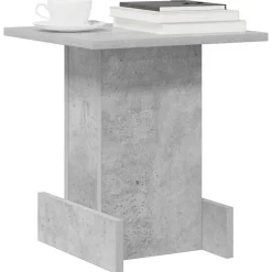 vidaXL Bijzettafel Beton Grijs 35,5 x 35 x 40 cm Bewerkt hout