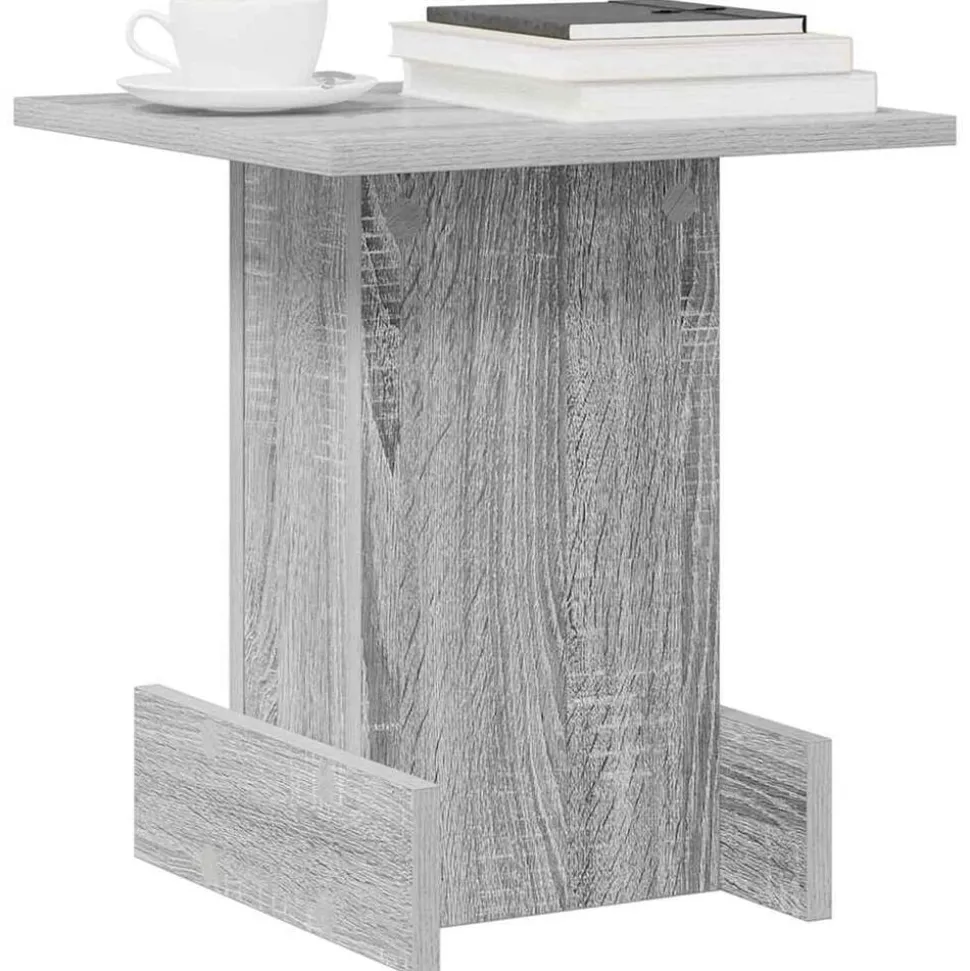 vidaXL Bijzettafel Grijs Sonoma 35,5 x 35 x 40 cm Bewerkt hout