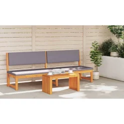 vidaXL Bijzettafel Olie naturel 70 x 35 x 35 cm Massief Acaciahout