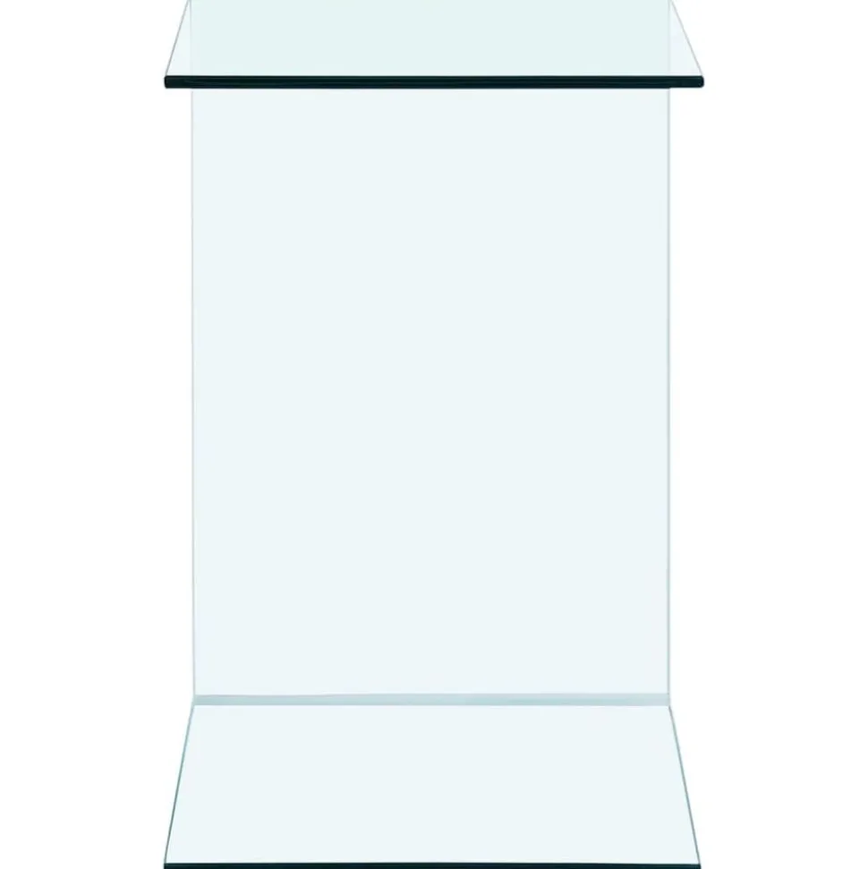 vidaXL Bijzettafel 40x40x60 cm gehard glas
