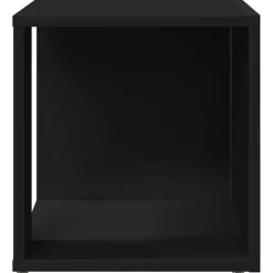vidaXL Bijzettafel 33x33x34,5 cm bewerkt hout zwart