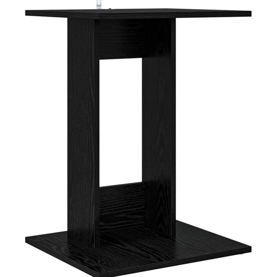 vidaXL Bijzettafel Zwart Eiken 45 x 40 x 62,5 cm Bewerkt hout