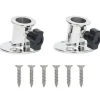 vidaXL Biminibasis2 st voor 26 mm buis rondroestvrij staal