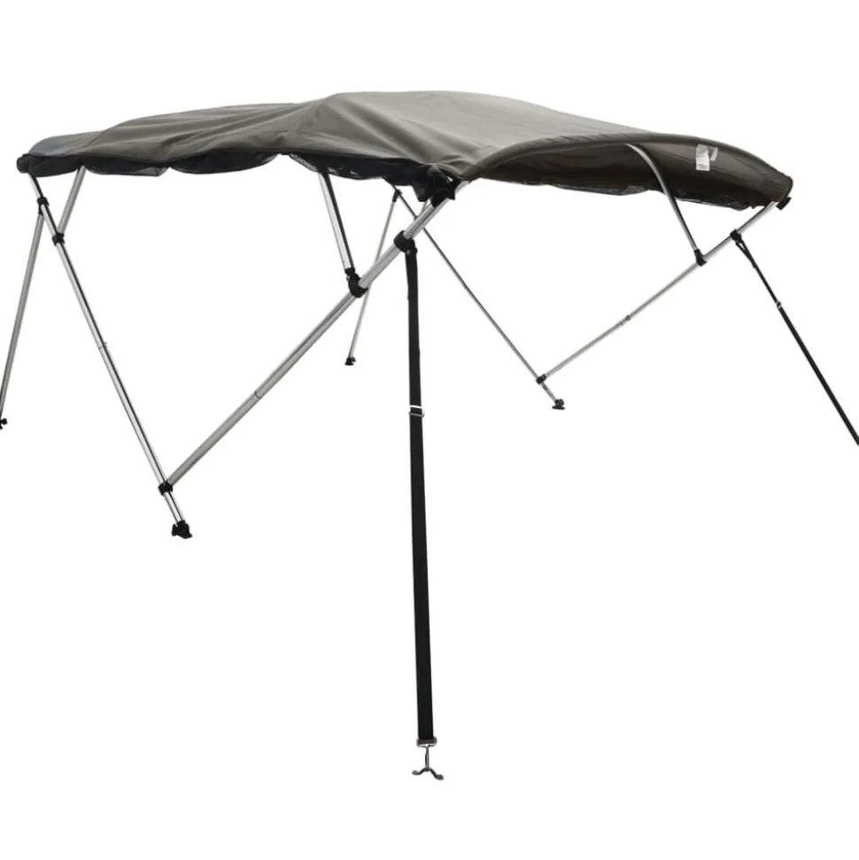 vidaXL Biminitop 4 bogen met mesh zijwanden 243x(170-182)x137 cm
