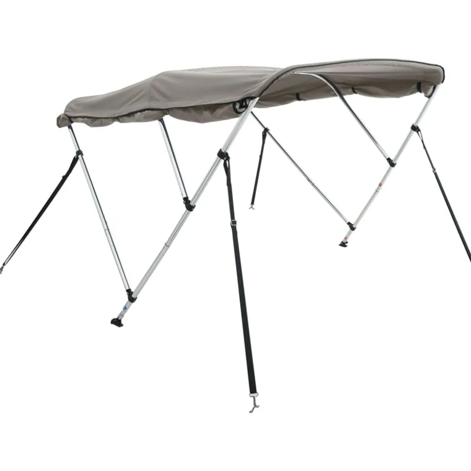 vidaXL Biminitop 3 bogen met zijwanden 183x(185-198)x137 cm