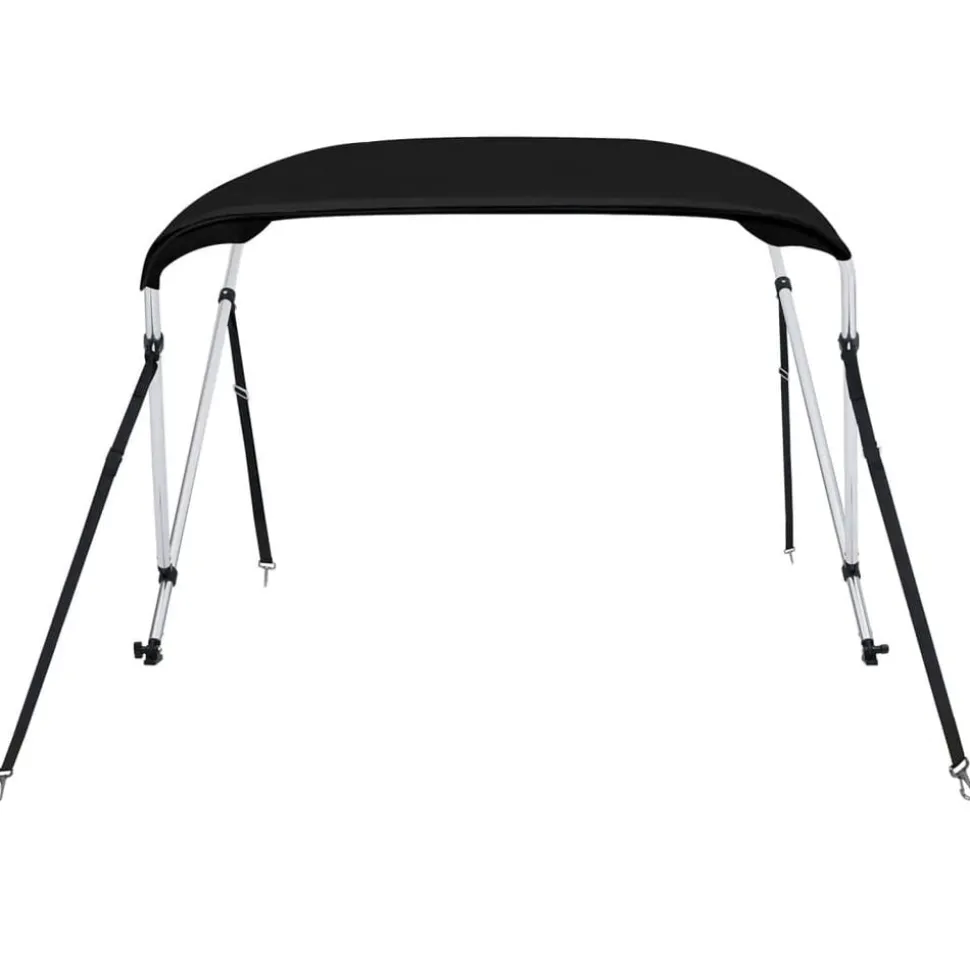 vidaXL Biminitop 2 bogen 150x120x110 cm zwart