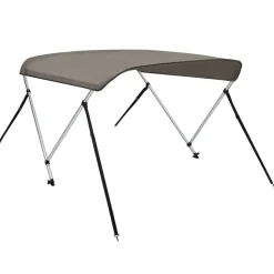 vidaXL Biminitop 2 bogen 150x120x110 cm grijs