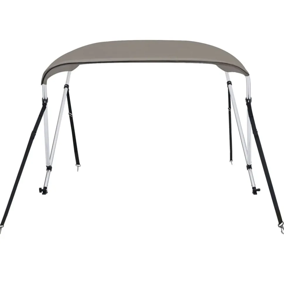 vidaXL Biminitop 2 bogen 150x120x110 cm grijs