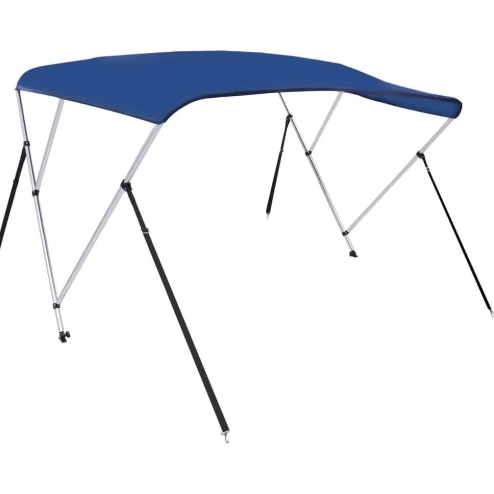 vidaXL Biminitop 3-boogs 183x140x137 cm blauw