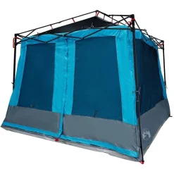 vidaXL Binnentent met dak met opslag Blauw 291 x 291 x 240 cm taft