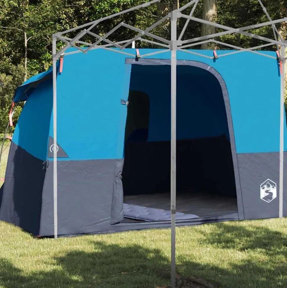 vidaXL Binnentent met dak met opslag Blauw 280 x 220 x 176 cm taft