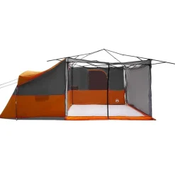 vidaXL Binnentent met dak Grijs en Oranje 520 x 520 x 190 cm taft