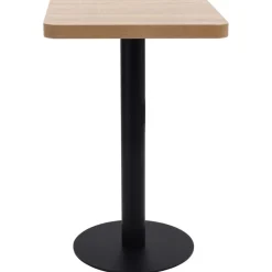 vidaXL Bistrotafel 50x50 cm MDF lichtbruin