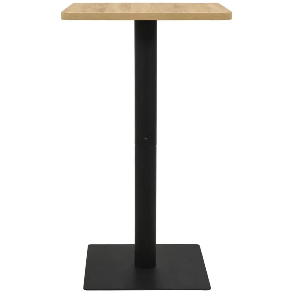 vidaXL Bistrotafel 70x70x107 cm eikenkleurig