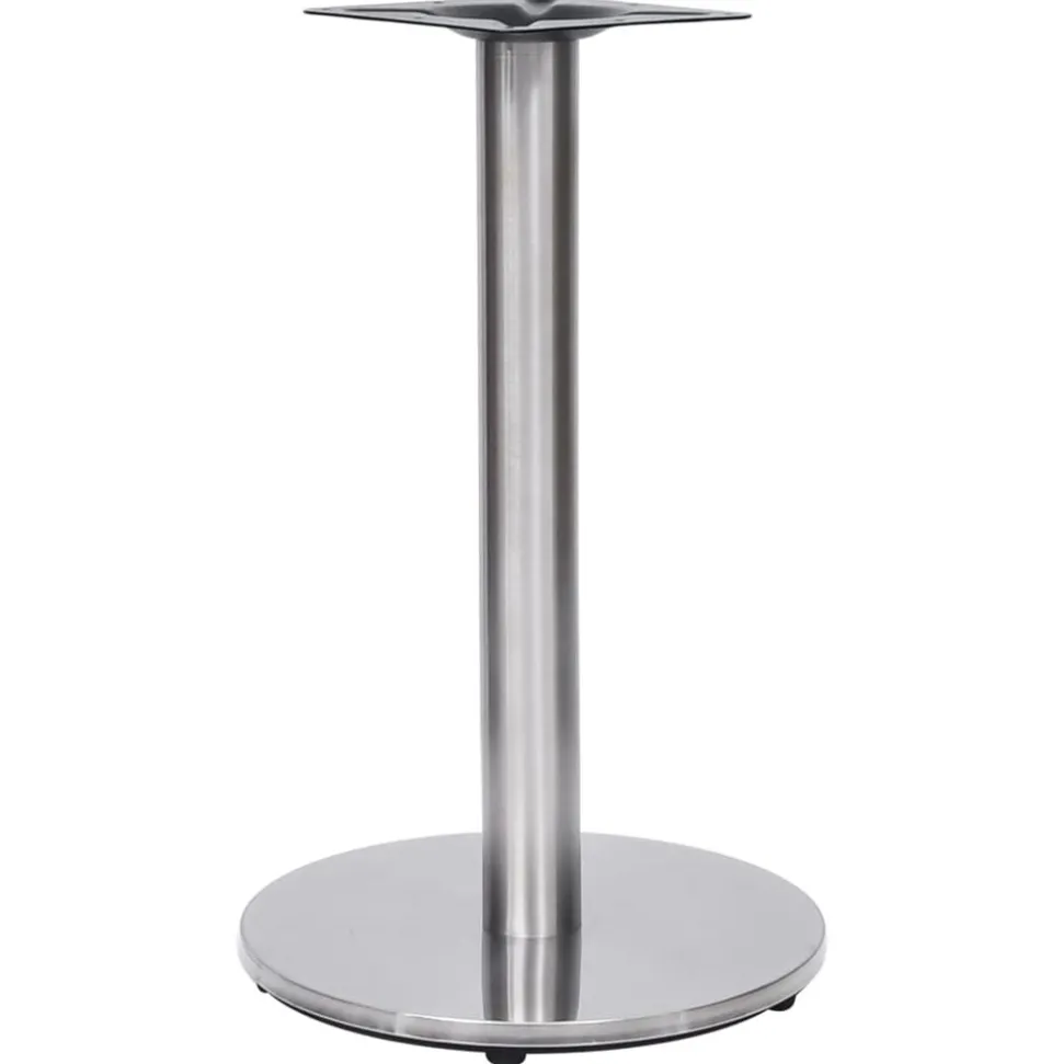 vidaXL Bistrotafelpoot Ø45x72 cm roestvrij staal zilverkleurig