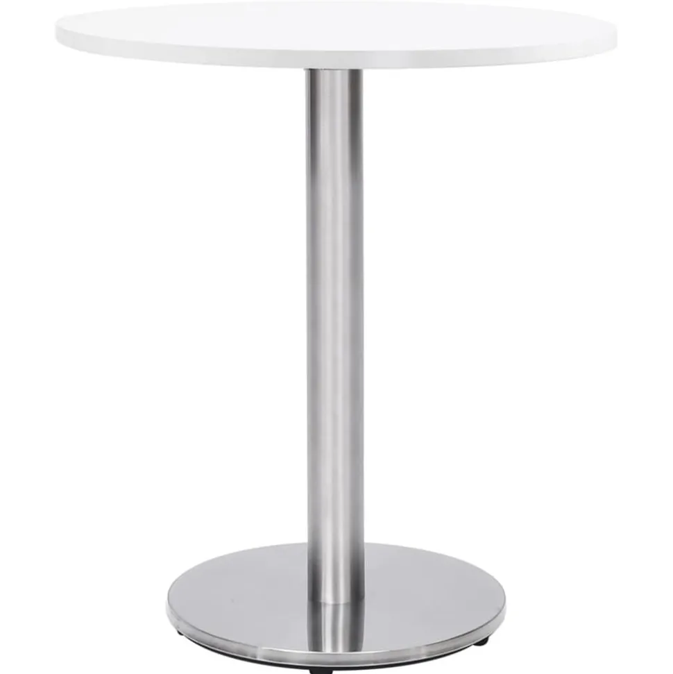 vidaXL Bistrotafelpoot Ø45x72 cm roestvrij staal zilverkleurig